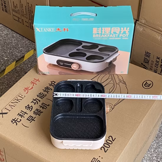 3 padelle antiaderenti 3in1 multifunzione per la colazione, aperte da 24 cm 3